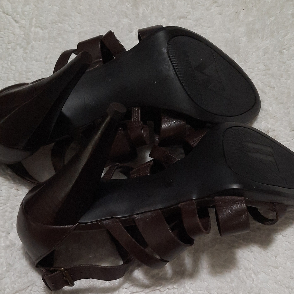 Worthington Dark Brown Woven Sandals - Picture 5 of 9